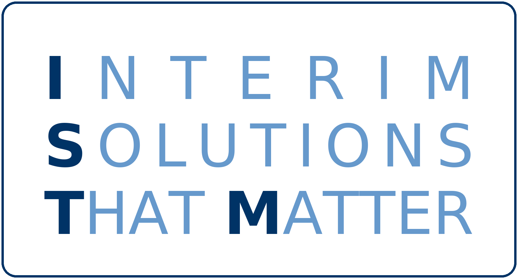 ISTM – Interim Solutions That Matter